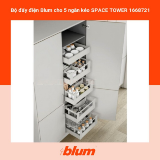 Bộ Đẩy Điện Blum Cho 5 Ngăn Kéo SPACE TOWER 1668721